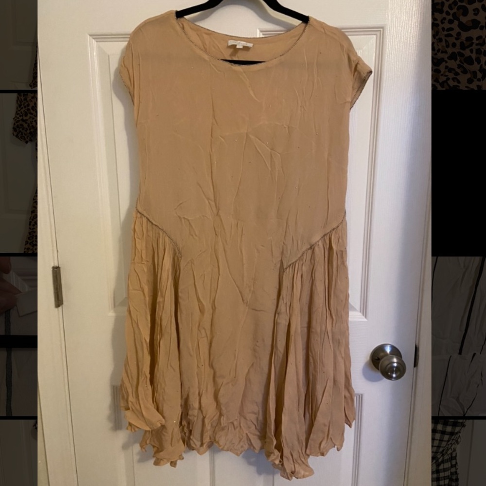 Beautiful beaded chiffon shift dress